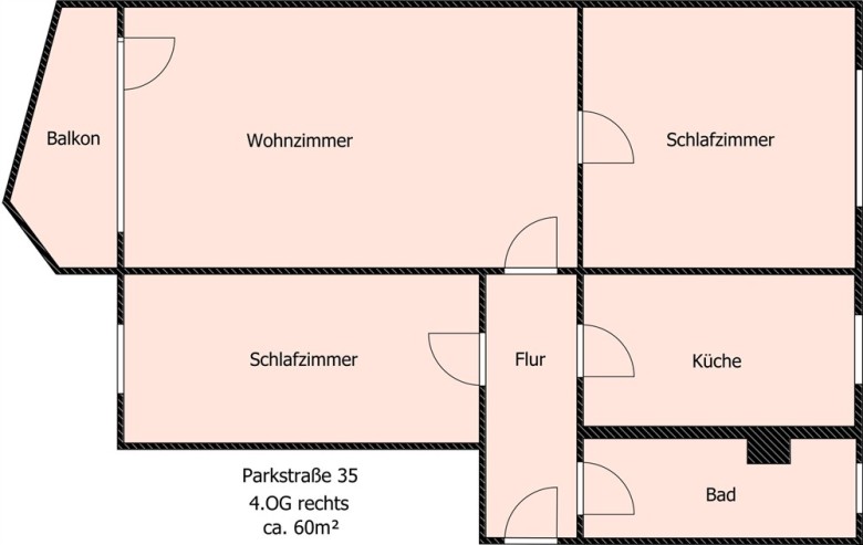 Wohnung 3-ZimmerWhg 4.OG RE